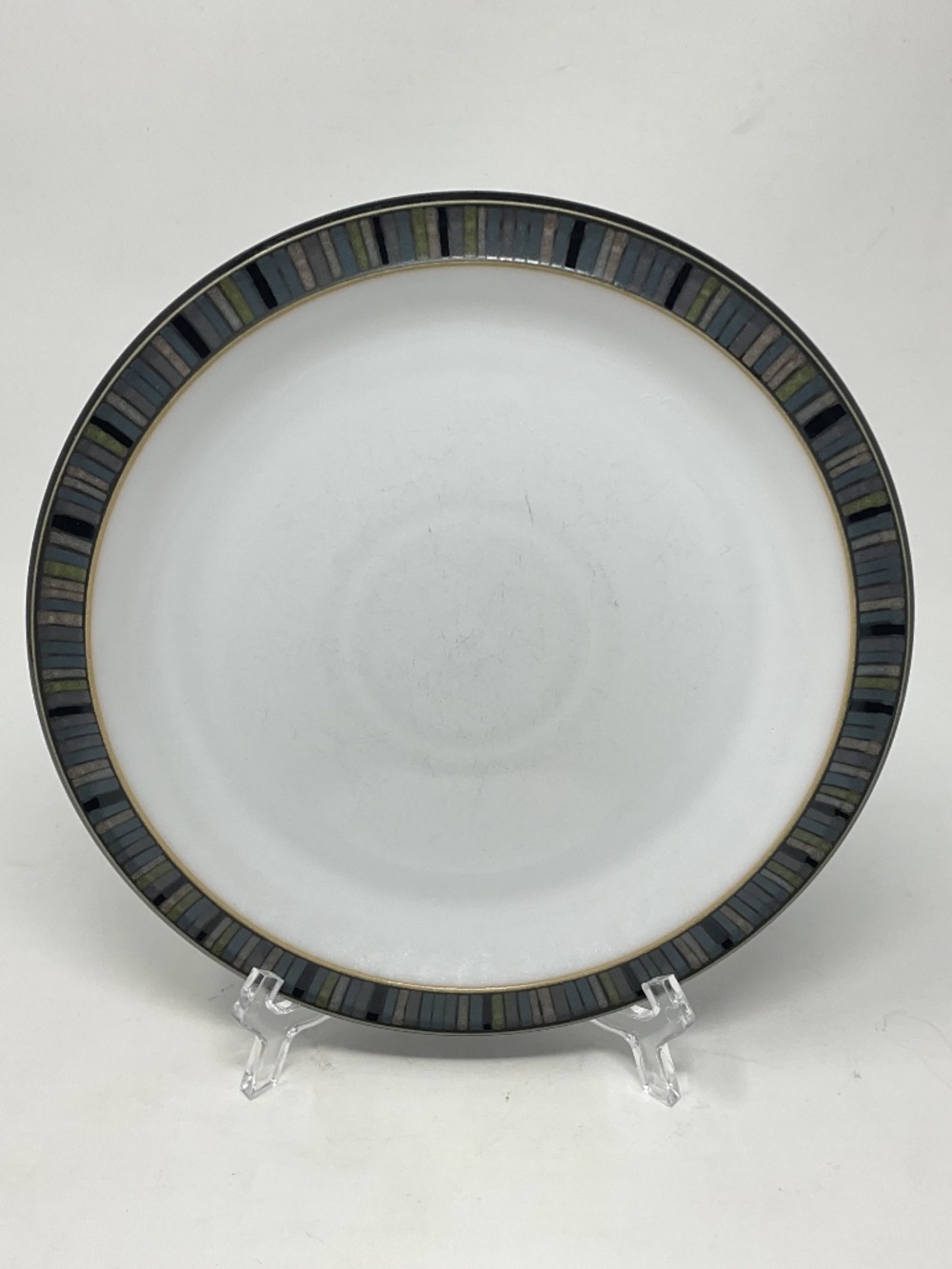 Denby Jet Stripe Stoneware Side Salad Luncheon Plate (2 available $25 EACH)